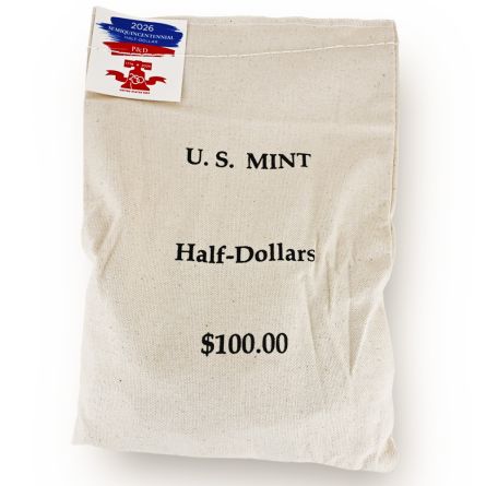 1776-2026 P&D Enduring Liberty Half Dollar 200-Coin Bag