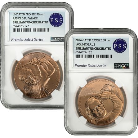 Arnold Palmer & Jack Nicklaus Bronze Medals