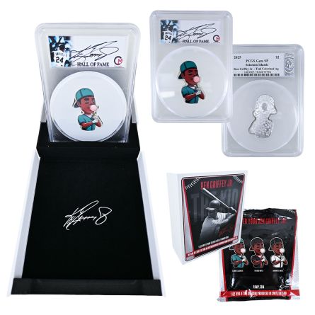 Ken Griffey Jr. 1 oz Silver PAMP Mystery Coin Pack – Opened on Air, Guaranteed Autograph