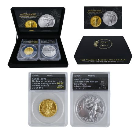 1916(2026) Best of the Mint Walking Liberty & Silver Medal Set - Two-Pay