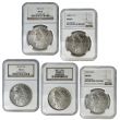 PDSOCC Morgan Dollar Mint Mark Set MS64 - NGC