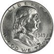 Silver Franklin Half Dollars x5