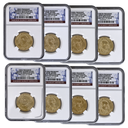 2007-P&D Presidential Dollars NGC First Day of Issue Set | US