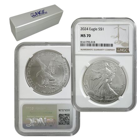 2024 Silver Eagles 20-Coin Box – MS70