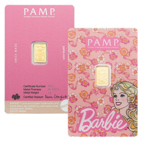 2025 Barbie™ Pure Gold Bar | US Coins | Csnmint.com