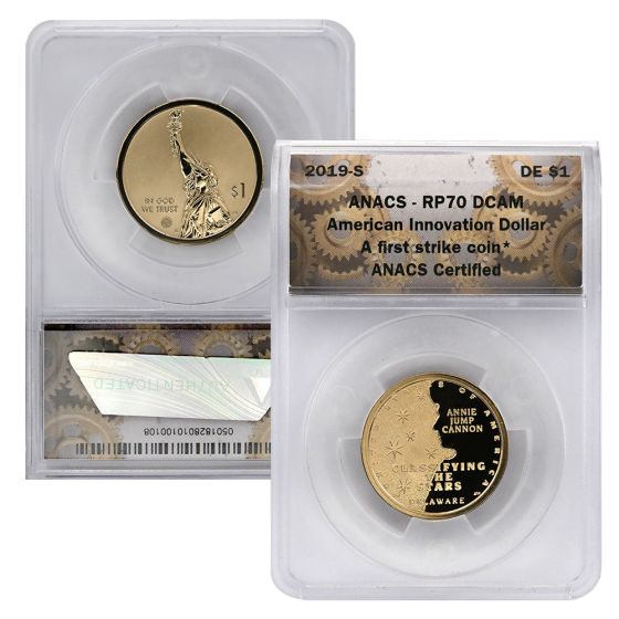 2019 Reverse Proof Delaware American Innovation Dollar RP70 | US