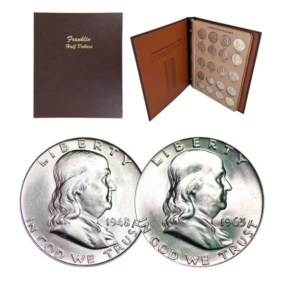 Complete Franklin Half Dollar Collectors Album | US Coins