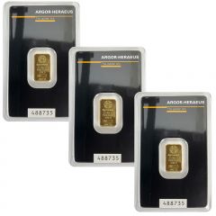 Two-Gram Swiss Gold Bar - 3-pack