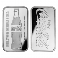 Coca Cola 1oz Silver Bar