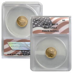 2024 $5 Gold American Eagle – MS70