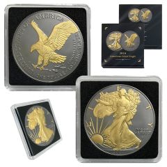 2024 Silver Eagle - Black Ruthenium & Gold Enhanced