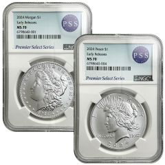 2024 NGC Morgan & Peace Silver Dollars - Early Releases