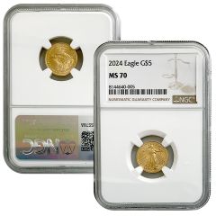 2024 $5 Gold American Eagle – NGC MS70
