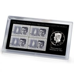 1964 JFK Memorial Stamp and Proof