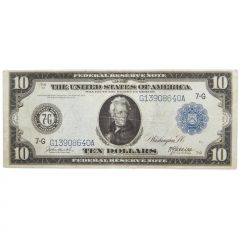 1914 $10 Federal Reserve Note, Fine