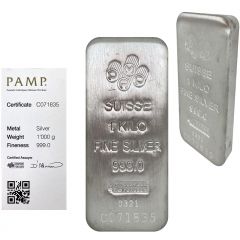 Pamp Suisse One Kilo Silver Bar