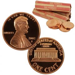 Proof Lincoln Cent 50-Coin Roll x3