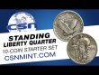 SILVER STANDING LIBERTY QUARTERS STARTER SET!