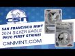 San Francisco PROOF Silver Eagles - INDIVIDUALLY NUMBERED!