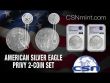 THE 2 LOWEST MINTED SILVER EAGLES EVER!!!