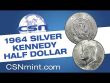 1st YEAR OF ISSUE SILVER KENNEDY HALF DOLLARS!!!