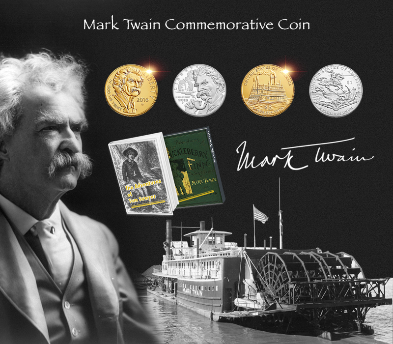 Mark Twain 2016 Commemorative coin
