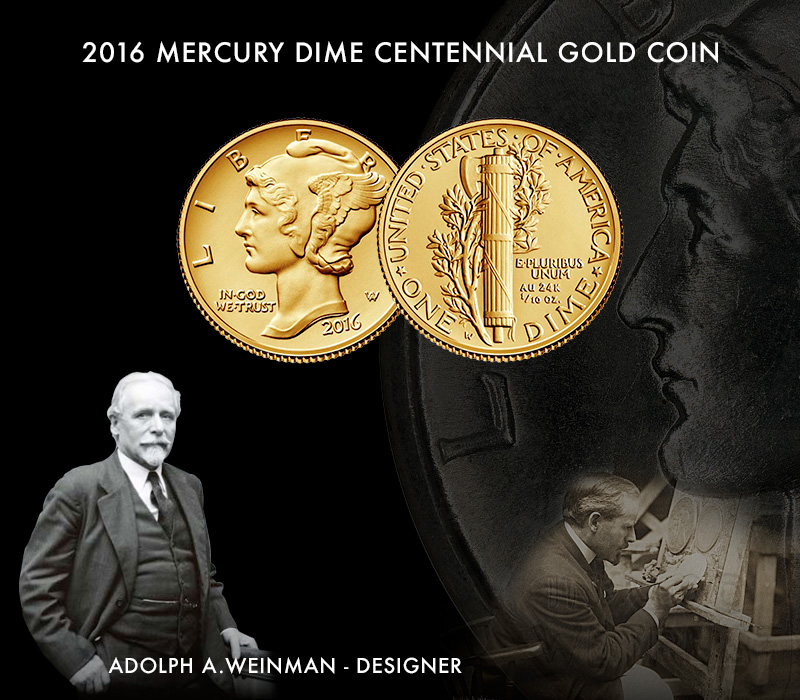 2016 Mercury Dime release  A century in the making!