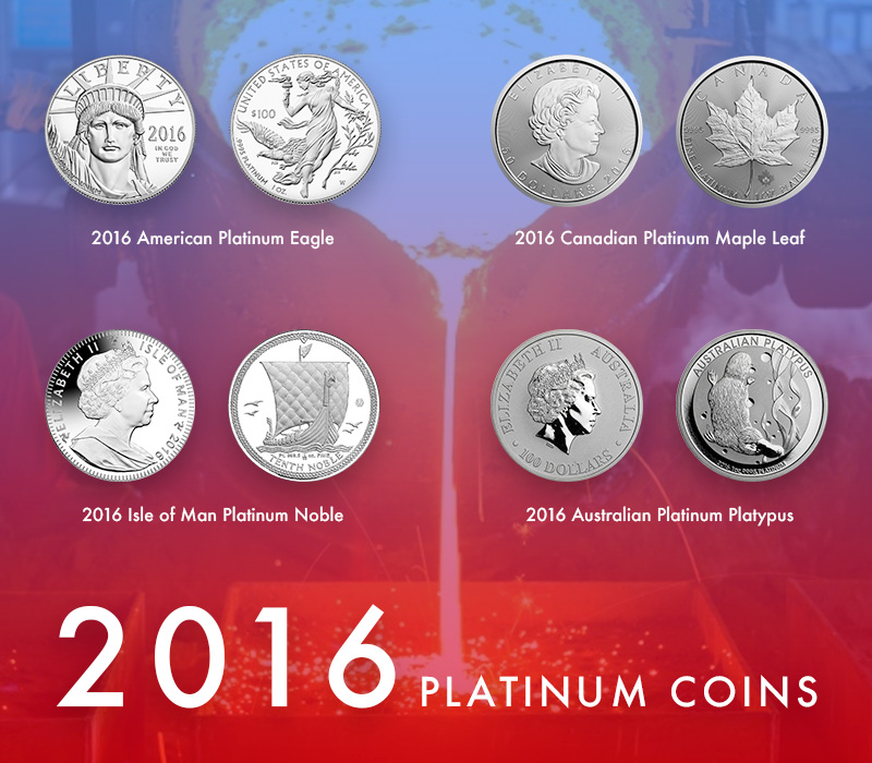 2016 Platinum coins for sale!