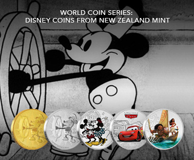 World Coin series: Disney coins from New Zealand Mint