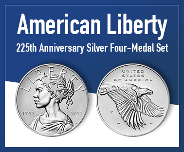 American Liberty 225th Anniversary Silver 4-Medal Set