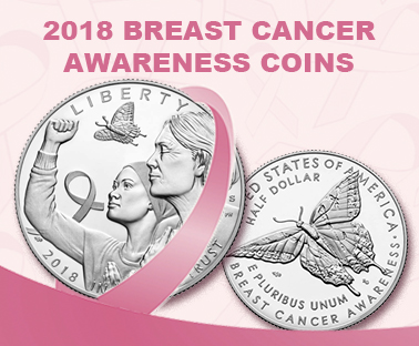 2018 Breast Cancer Awareness coins