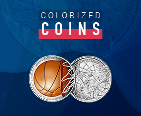Colorized coins 